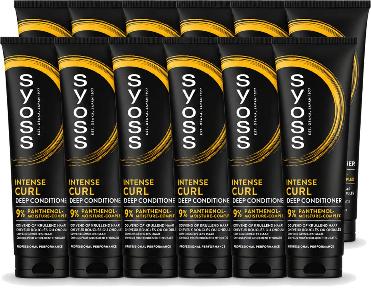 12 x Syoss - Intense Curls - Deep Conditioner - Elastische Krullen - 250 ml - Voordeelverpakking - 12 stuks