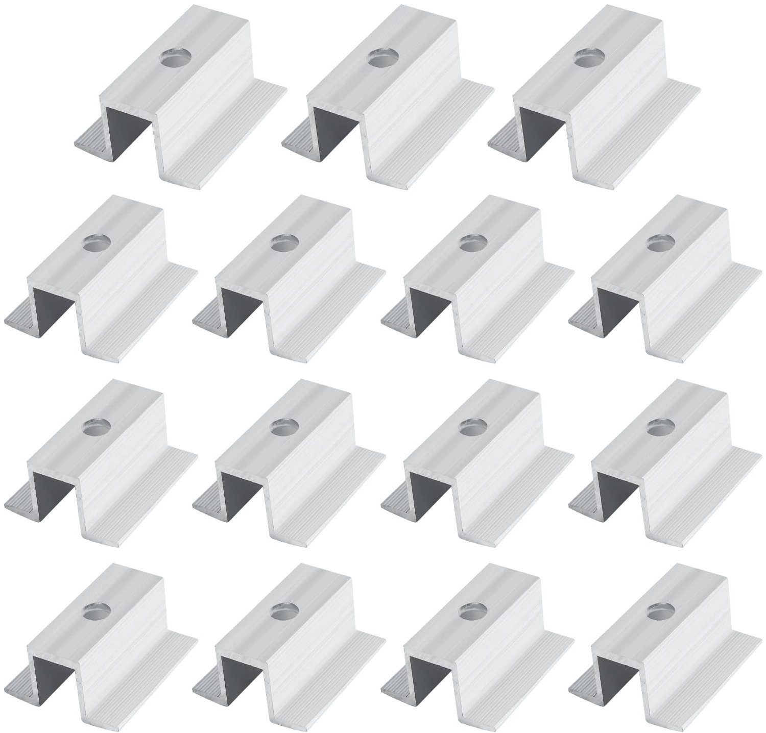 Aluminium Center Clamp - Set van 15 voor PV Solar Panels