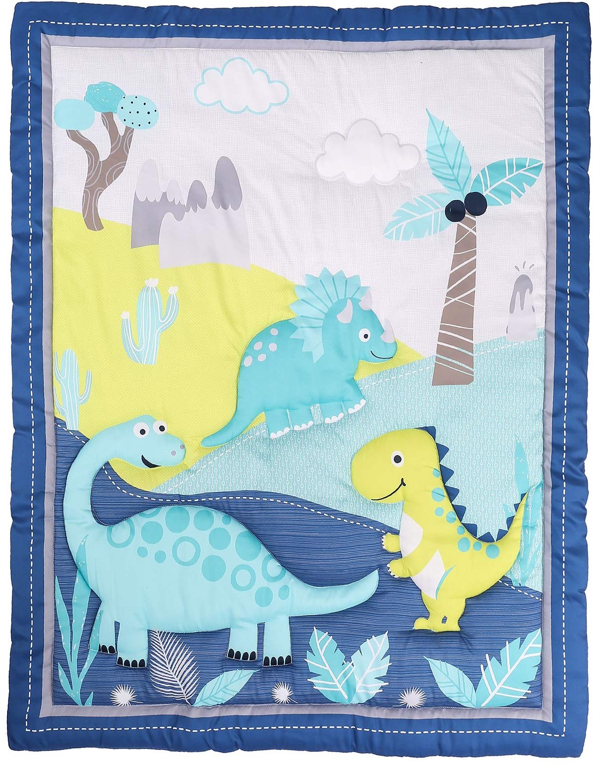 Dinosaur Theme Baby Dekentje voor Peuters (84 x 107 cm)