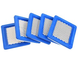 Luchtfilter Hoogwaardige Vervangingsset - 5 Stuks - Eenvoudige Installatie - Geschikt voor 491588/491588S/399959 - Afmetingen 13,2 x 11,3 x 2 cm - Hoge Kwaliteit - Grasmaaierfilter