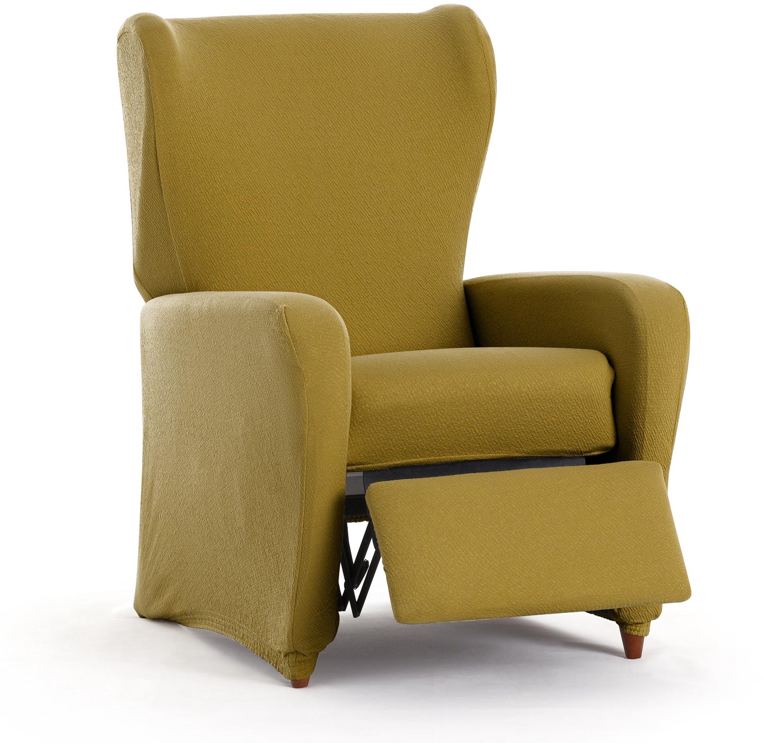 Bi-elastische Sofahoes voor Relaxstoelen in Mosterdkleur