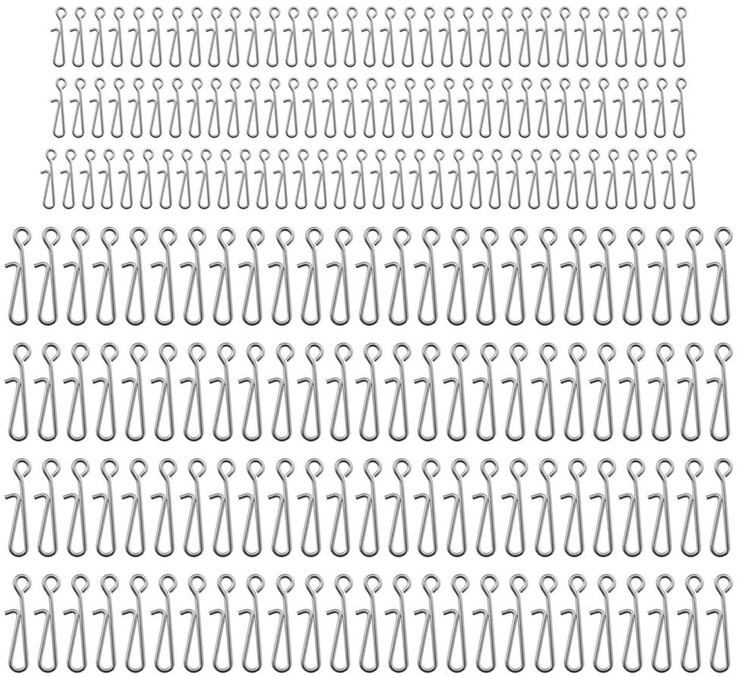 Haak 100 Stuks - Zeevissen Snap - Roestvrij Staal - 13,5 mm/22 mm - Corrosiebestendig - Duurzaam en Slijtvast - Snapconnector
