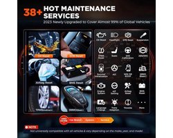 OBD2 Scanner Global Version - Bluetooth Draadloos - 12V Voeding - Plastic ABS - Auto Diagnostiek