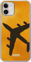 iPhone 12 Mini Hoesje Transparant TPU Case - Aeroplane #ffffff