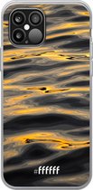 iPhone 12 Pro Max Hoesje Transparant TPU Case - Water Waves #ffffff