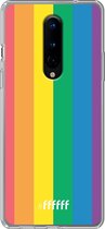 OnePlus 8 Pro Hoesje Transparant TPU Case - #LGBT #ffffff