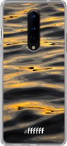 OnePlus 8 Pro Hoesje Transparant TPU Case - Water Waves #ffffff