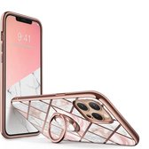Supcase Cosmo PC en TPU marmer hoesje voor iPhone 12 Pro Max - roze
