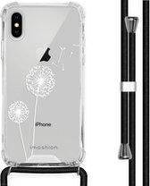 iMoshion Design hoesje met koord voor de iPhone X / Xs - Paardenbloem - Wit