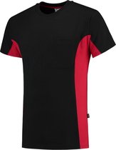 Tricorp bi-color t-shirt - Workwear - 102002 - zwart-oranje - maat  L
