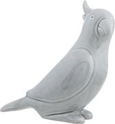 Papegaai Cockatoo Soft Grey Glazing Grijsxh23cm Aardewerk