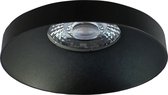 Spot Armatuur GU10 - Pragmi Vrito Pro - Inbouw Rond - Mat Zwart - Aluminium - Ø82mm - BSE