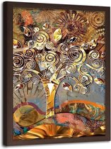 Foto in frame Boom van de liefde, Klimt, 80x120, multi-gekleurd, premium print