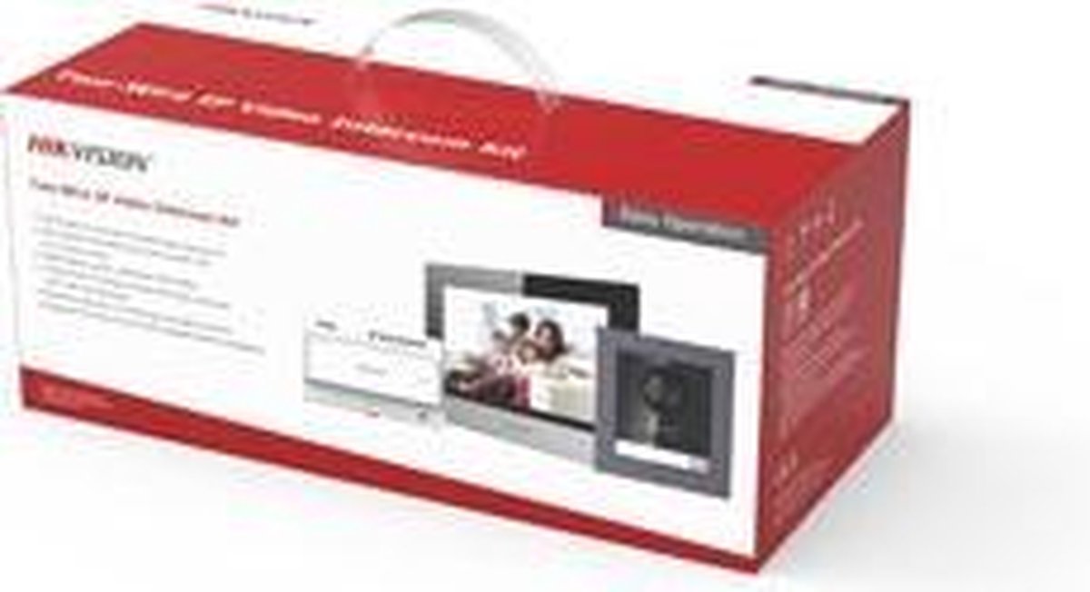 Hikvision DS-KIS702-F complete IP video intercom bundel met inbouw DS-KD8003-IME2, DS-KH6320-WTE2, DS-KAD704, DS-KAW60-2N en SD kaart