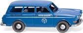 Wiking Miniatuurauto Vos Volkswagen 1600 1:87 Blauw