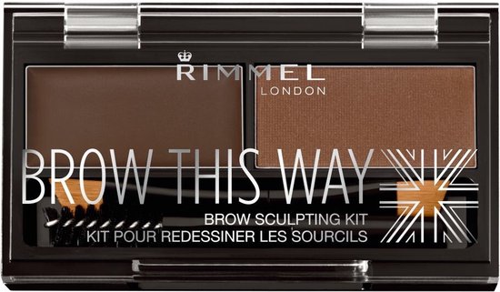 Rimmel london brow this way eyebrow kit - 002 brown - wenkbrauwpoeder