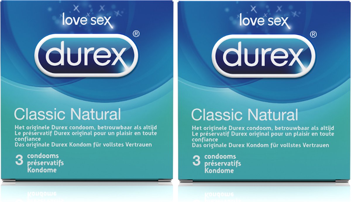 Durex Condooms Classic Natural 6 condooms (2x3)