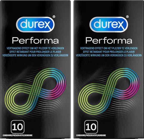 Durex Condooms - Performa met vertragend effect 10st x2 - Voordeelverpakking