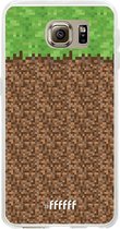 Samsung Galaxy S6 Hoesje Transparant TPU Case - Minecraft - Grass #ffffff