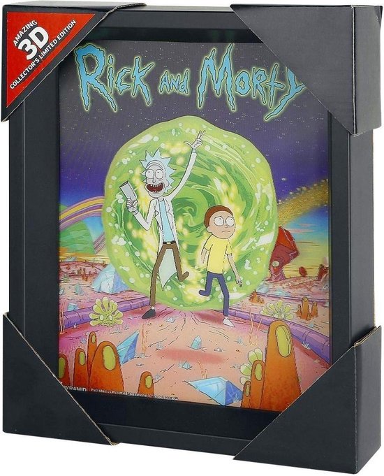 Rick and Morty - Portal - 3D Lenticular Poster - 28,7 x 23,5cm