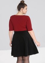 Hell Bunny Philippa 50's Top Burgundy