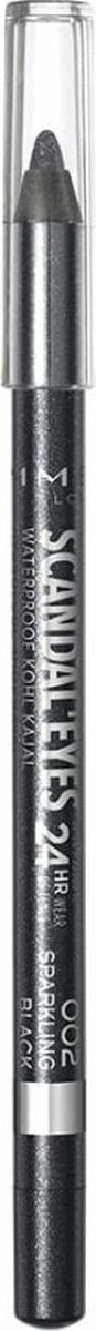 Goedkoopste Rimmel London Scandal'Eyes Waterproof Kohl Pencil Oogpotlood Black Sparkle - Black