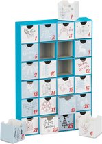 Relaxdays adventskalender leeg - 24 lege boxen - advent - kerst kalender - herbruikbaar - B