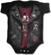 Spiral Romper baby -XS- BABY BIKER Zwart