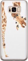 Samsung Galaxy S8 hoesje siliconen - Giraffe - Soft Case Telefoonhoesje - Giraffe - Bruin