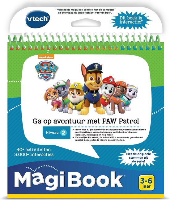 VTech MagiBook Activiteitenboek PAW Patrol - Cadeau - Ga op Avontuur met PAW Patrol - Educatief Speelgoed - Niveau 2 - Cadeau - 3 tot 6 Jaar - VTech