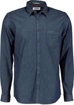 No Excess Overhemd - Modern Fit - Blauw - 3XL Grote Maten