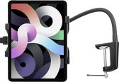 Shop4 - iPad Air (2022) / iPad Air (2020) Tafelhouder Flexibele Aluminium Nek Tablet houder Zwart