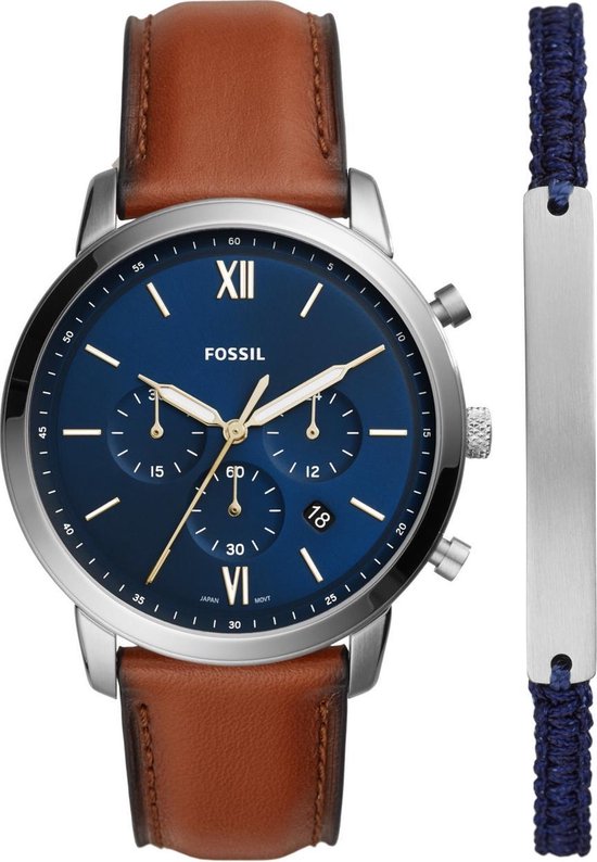 Fossil Neutra Chrono FS5708SET Herenhorloge Geschenkset 44 mm ...