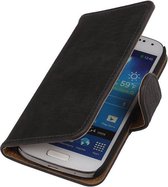 Wicked Narwal | Bark bookstyle / book case/ wallet case Hoes voor Samsung Galaxy S4 mini i9190 Grijs