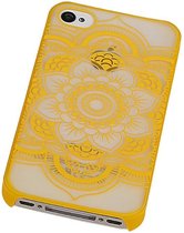 PC Roman Tuo 3D Back Cover for Iphone 4 Geel