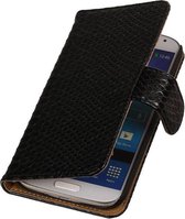 Wicked Narwal | Snake bookstyle / book case/ wallet case Hoes voor sony Xperia T3 Zwart