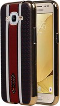 Wicked Narwal | M-Cases Ruit Design backcover hoes voor Samsung Galaxy J2 2016 Bruin