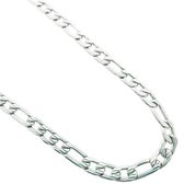 Bewerkte gourmet ketting 316l staal zilverkleurig 50cm 6mm