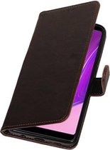Wicked Narwal | Premium bookstyle / book case/ wallet case voor Samsung Samsung Galaxy A9 2018 Mocca