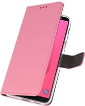 Wicked Narwal | Wallet Cases Hoesje voor Samsung Galaxy J8 Roze