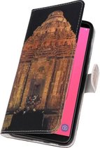 Wicked Narwal | Temple 2 bookstyle / book case/ wallet case Hoesje voor Samsung Galaxy J8