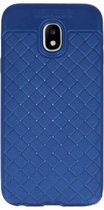 Wicked Narwal | Geweven TPU Siliconen Case voor Samsung Galaxy J3 2017 Blauw