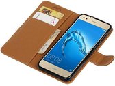 Wicked Narwal | Huawei P9 Lite mini Portemonnee hoesje wallet case Bruin