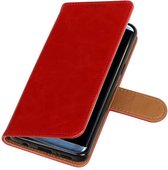Wicked Narwal | Premium TPU PU Leder bookstyle / book case/ wallet case voor Samsung Galaxy S9 Red