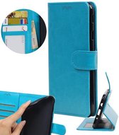 Wicked Narwal | Motorola Moto E4 Plus Portemonnee hoesje booktype wallet Turquoise