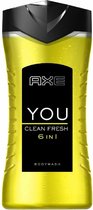 6x Axe Douchegel You Clean Fresh 250 ml