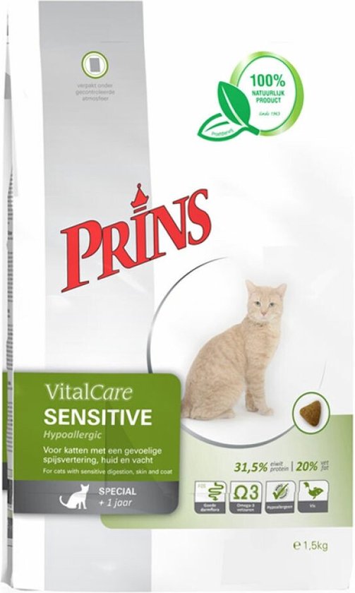 Prins - VitalCare Sensitive Hypoallergic - Kattenvoer - 5 kg