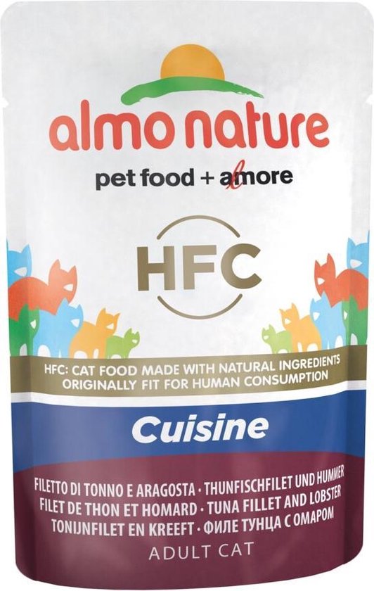 Almo Nature HFC Kat Classic Pouch Tonijnfilet - Kreeft 55 gr
