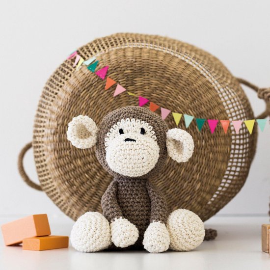 Haakpakket Aapje Mace - Eco Barbante Koord - Haken - Haakgaren - Garen - DIY