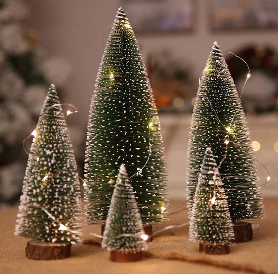 Kerst decoratie - Kunst kerstboompje 25cm | bol.com
